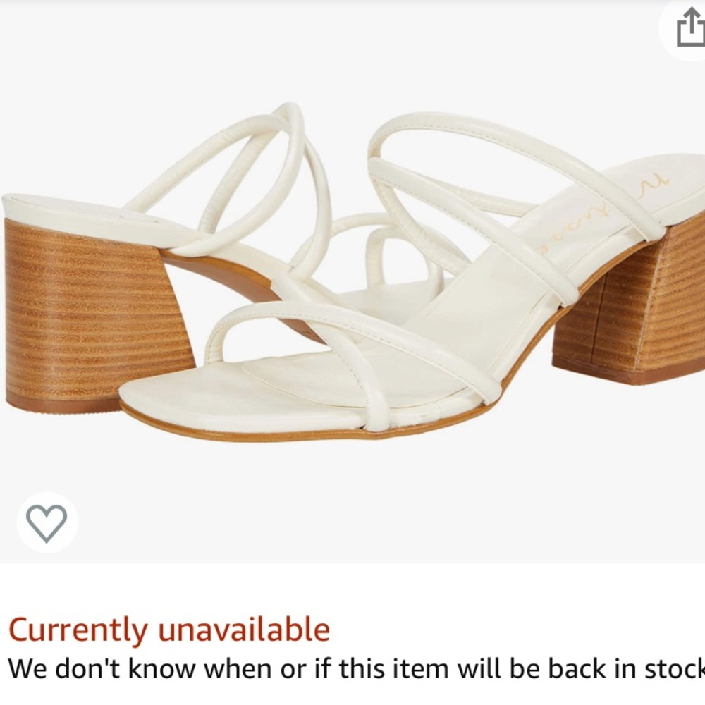 Matisse Strappy White Heel